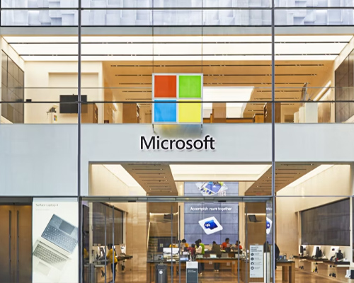 Microsoft and our company have a cooperative relationship.